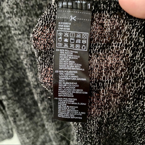 FOREVER 21 Lightweight Black Grey Women’s Size L - Picture 6 of 7